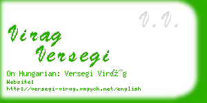 virag versegi business card